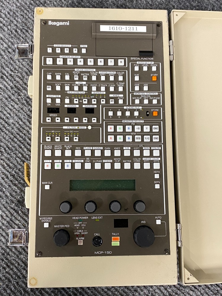 Ikegami MCP-150 Master Maintenance Control Panel w/ Latching Case (As Is)