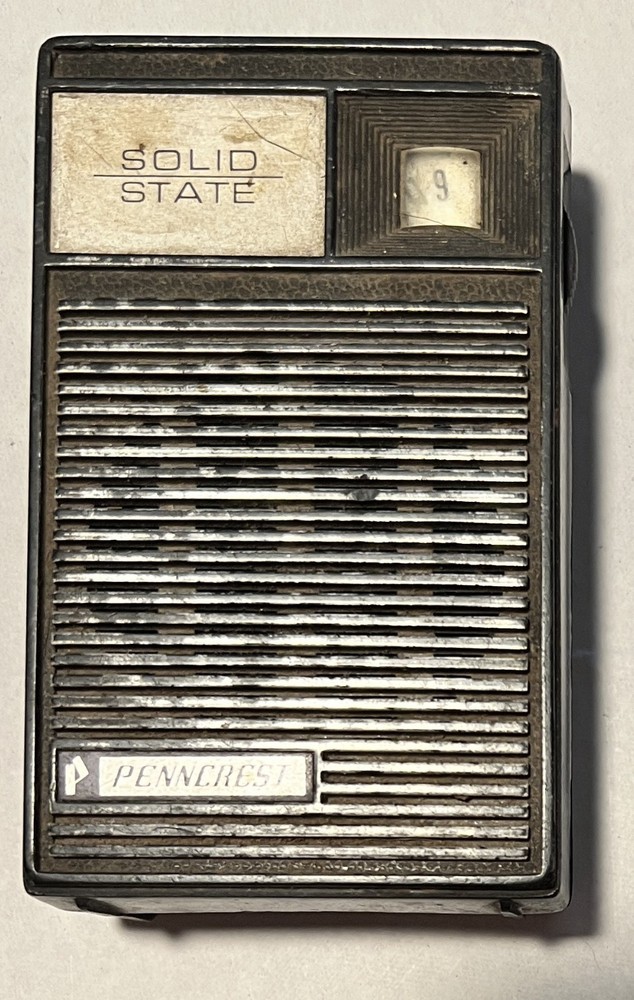 Vintage Penncrest Solid State AM Radio Pocket Portable untested needs repaired
