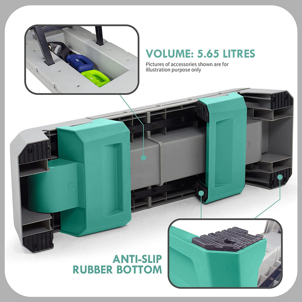 Exercise Step Platform, Multifunctional Aerobic Deck with Cord and Adjustable Du