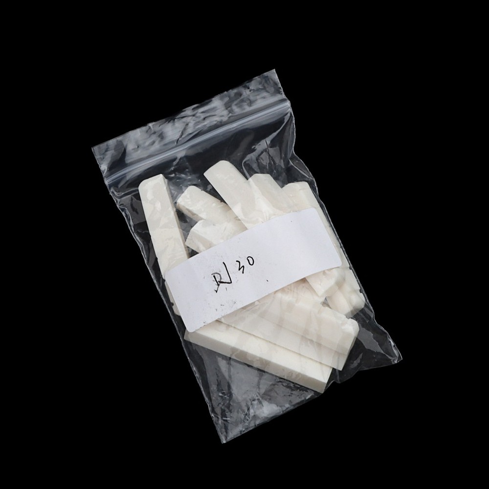 Slotted 10Pcs 43mm Guitar Bone Nut for 6 String Stratocaster Strat ST Replace