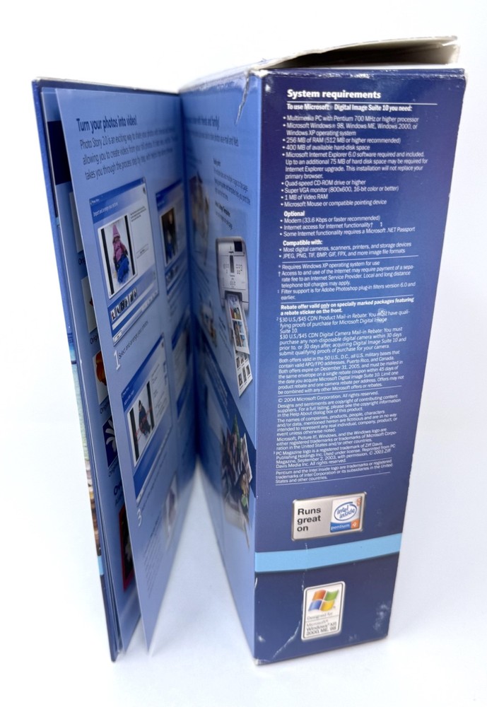 Microsoft Digital Image Suite 10 DVD & User's Manual - For Windows XP 2000 ME 98