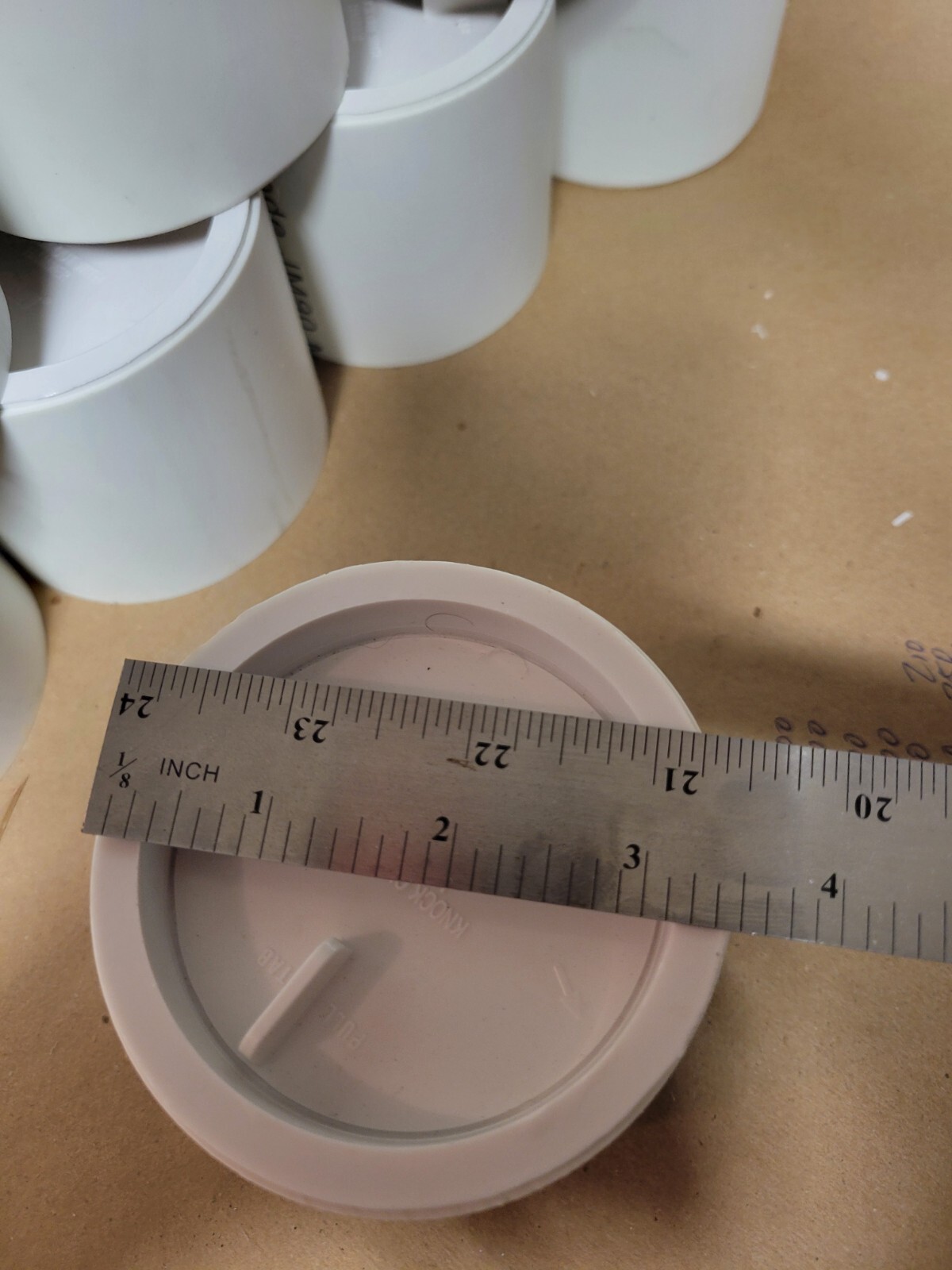 (8) 3" Diameter and 3" Deep Powder Coating Fluid Bed Cup LURES Jig Heads