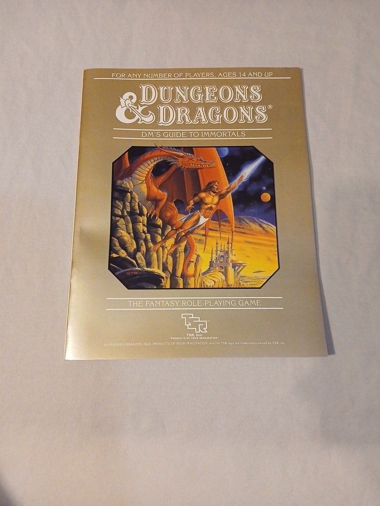 Dungeons & Dragons Immortal Rules Boxed Set BECMI Very Fine Condition