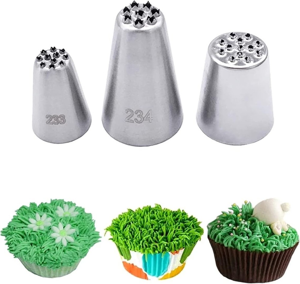 Grass, Hair & Fur Icing Tips Set - Elevate Your Cake Decorating Game