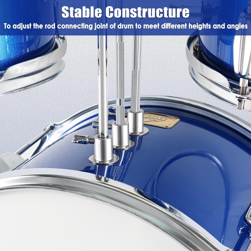 EASTROCK Junior Drum Set, 3 Piece 14'' Junior Drum sets for Drummer,Beginner,...