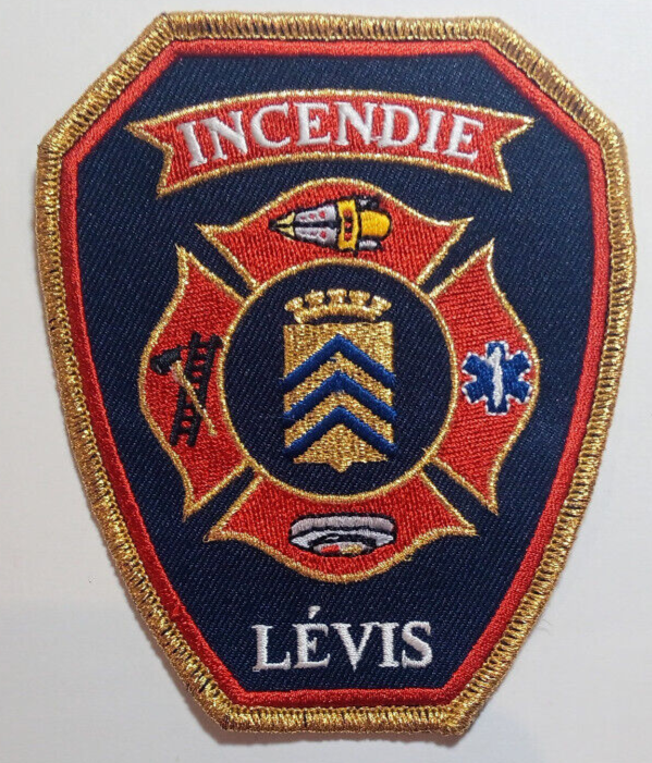 Vintage Incendie Levis Fire Deptartment Patch Badge Crest