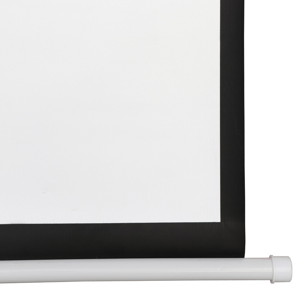 Projector Screen Pull Down 100" 16:9 HD Projection Screen Indoor Outdoor White