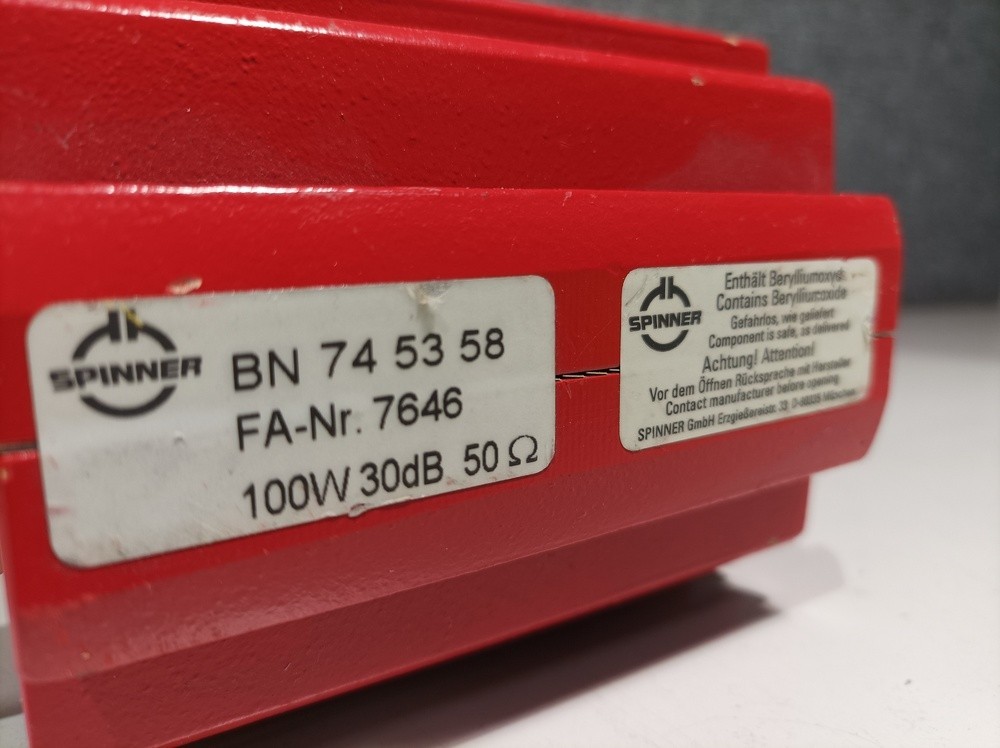 Spinner BN 745358, Attenuator, 100 W, 30 dB #