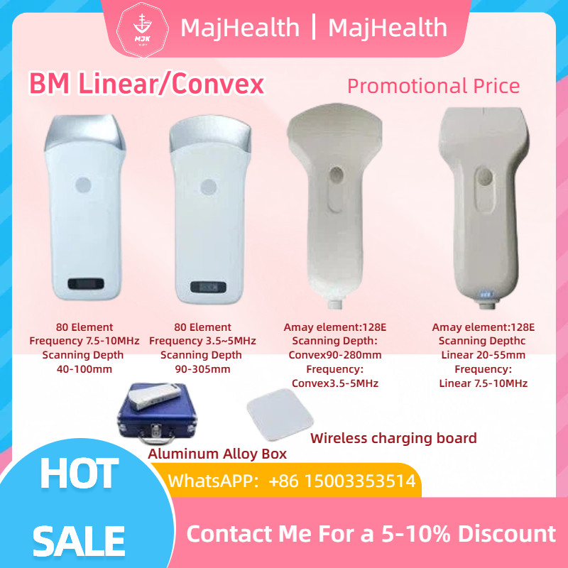 128E Wireless Ultrasound Probe Scanner WIFI Support iOS Android Windows 3.5-5MHZ