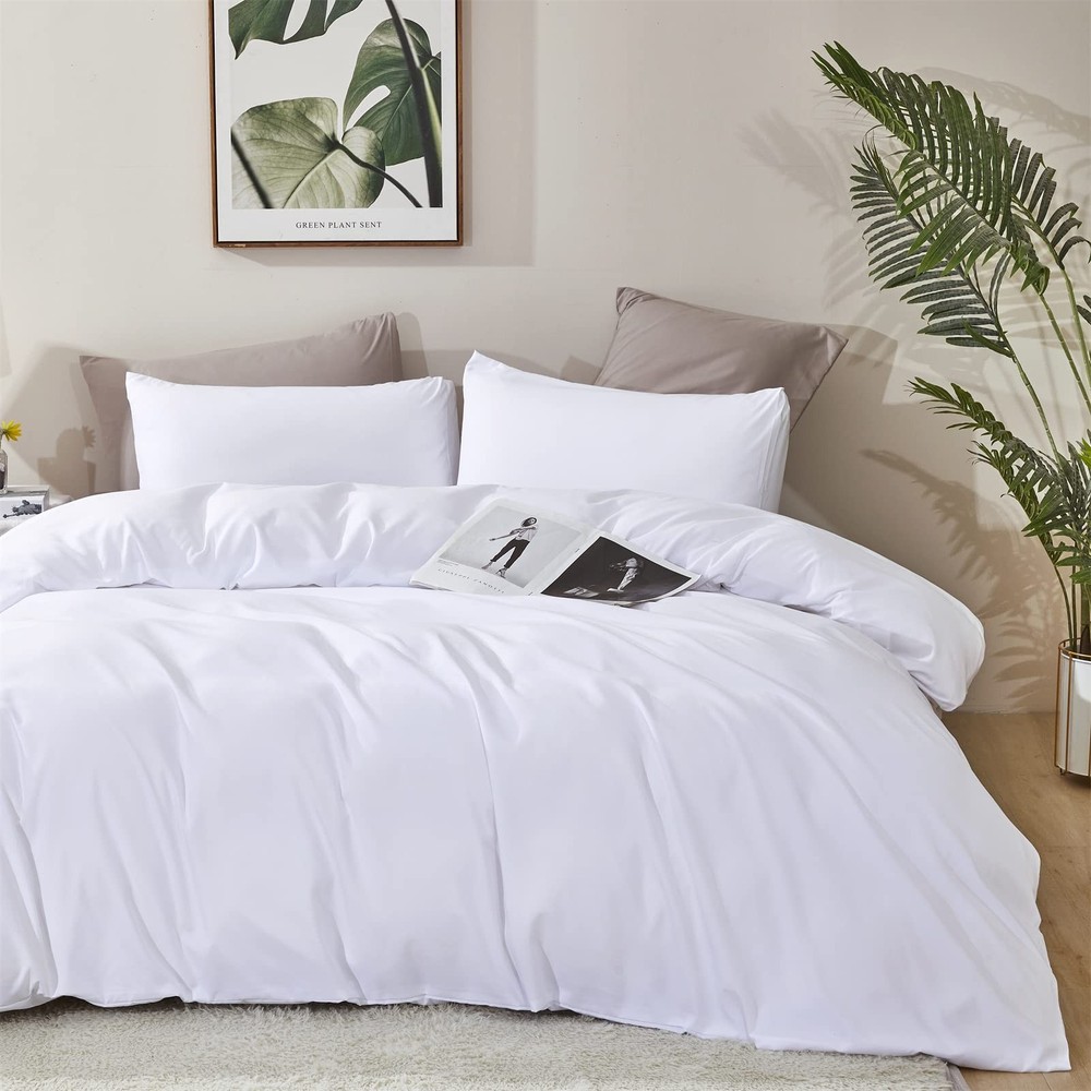 White Comforter Twin White Fluffy Bedding Set Soft Durable Twin Comforter