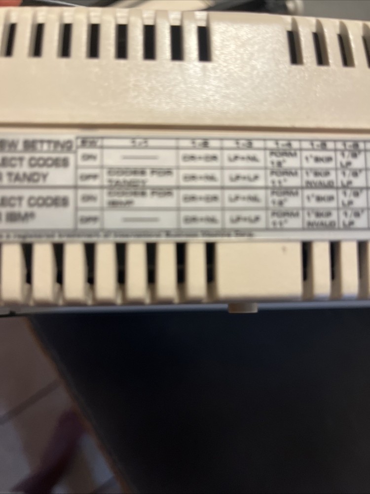 Vintage Tandy DMP 130A Matrix Computer Printer Model 26-1280A Powers On Alert