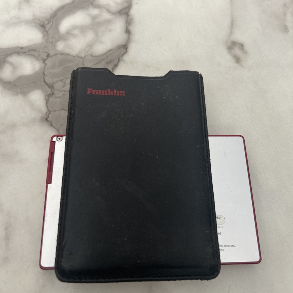 Franklin Electronic Language Master comes with case, needs battery