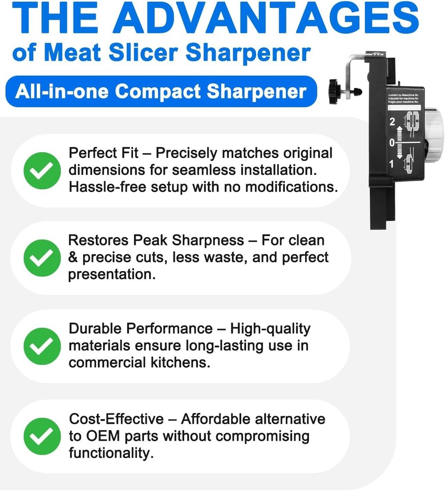 Precision Meat Slicer Sharpener Replacement for Bizerba