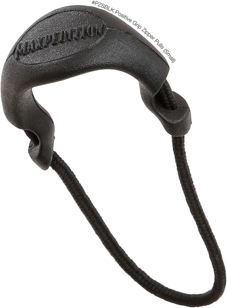 Small Zipper Pulls (6 Pack), Black