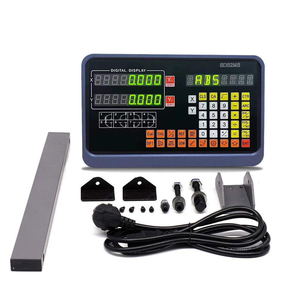 2/3 Axis DRO Digital Readout Linear Scale 5μm Encoder for Bridgeport Mill Lathe