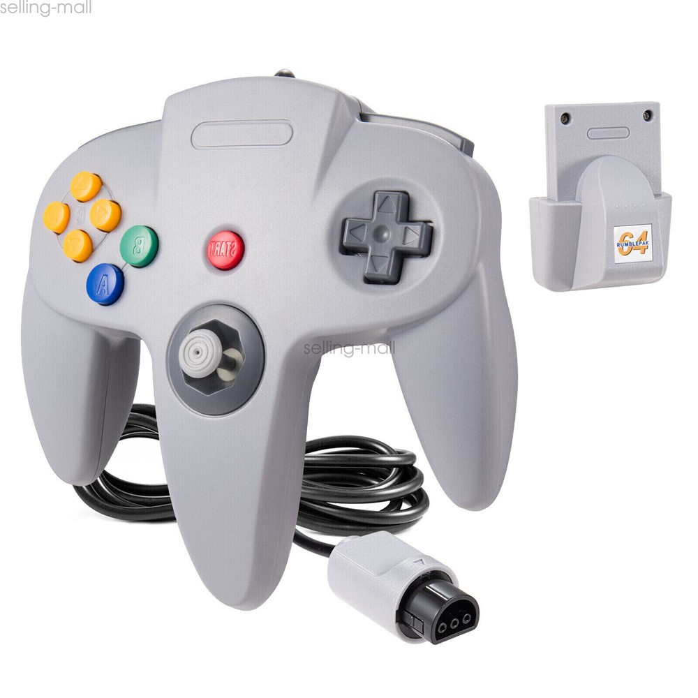 Wireless /Wired N64 Controlle Controller with Rumble Pak for N64 System Console