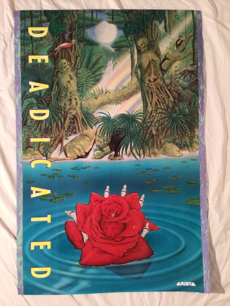 Grateful Dead Tribute Two-Sided 1991 Promo Poster Deadicated