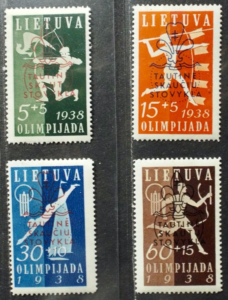 E 2 Lithuania 1938 sc B47-50 MNH