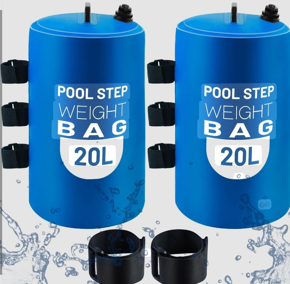 2 PCS Universal Pool Ladder/Step 20L Weights Pool Ladder Weights
