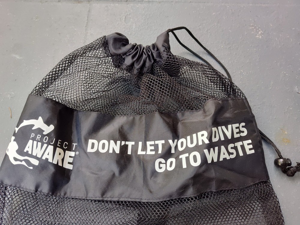 Dive Against Debris Project Aware Mesh Bag with Drawstring Opening
