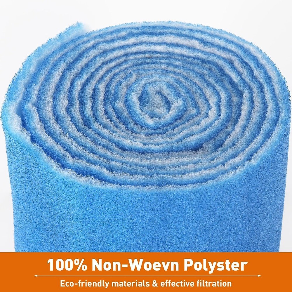 140" x 12" Easy Trim Bonded Filter Pad, Custom Size for Any Aquarium Filter Unit