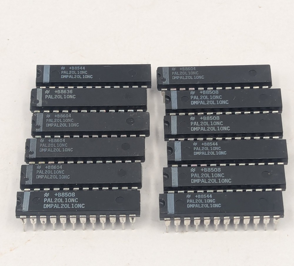 National Semiconductor PAL20L10NC Programmable Array Logic 24 Pin DIP IC Lot 12
