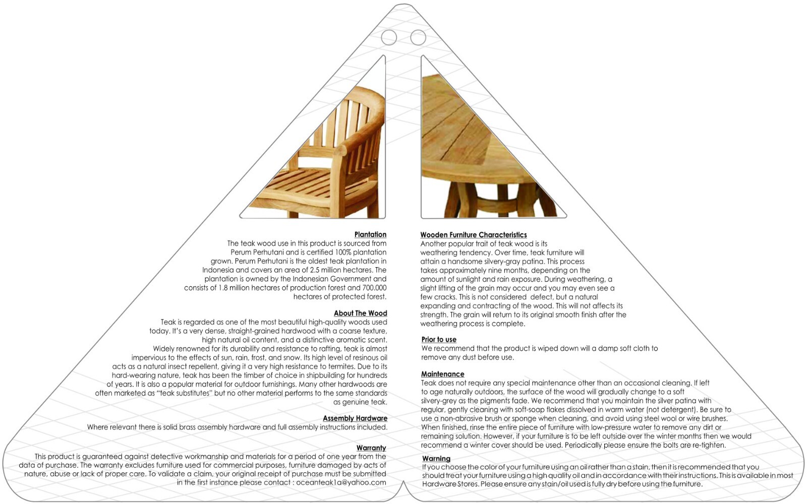 7 Pieces Teak Dining Set-Ship Included.