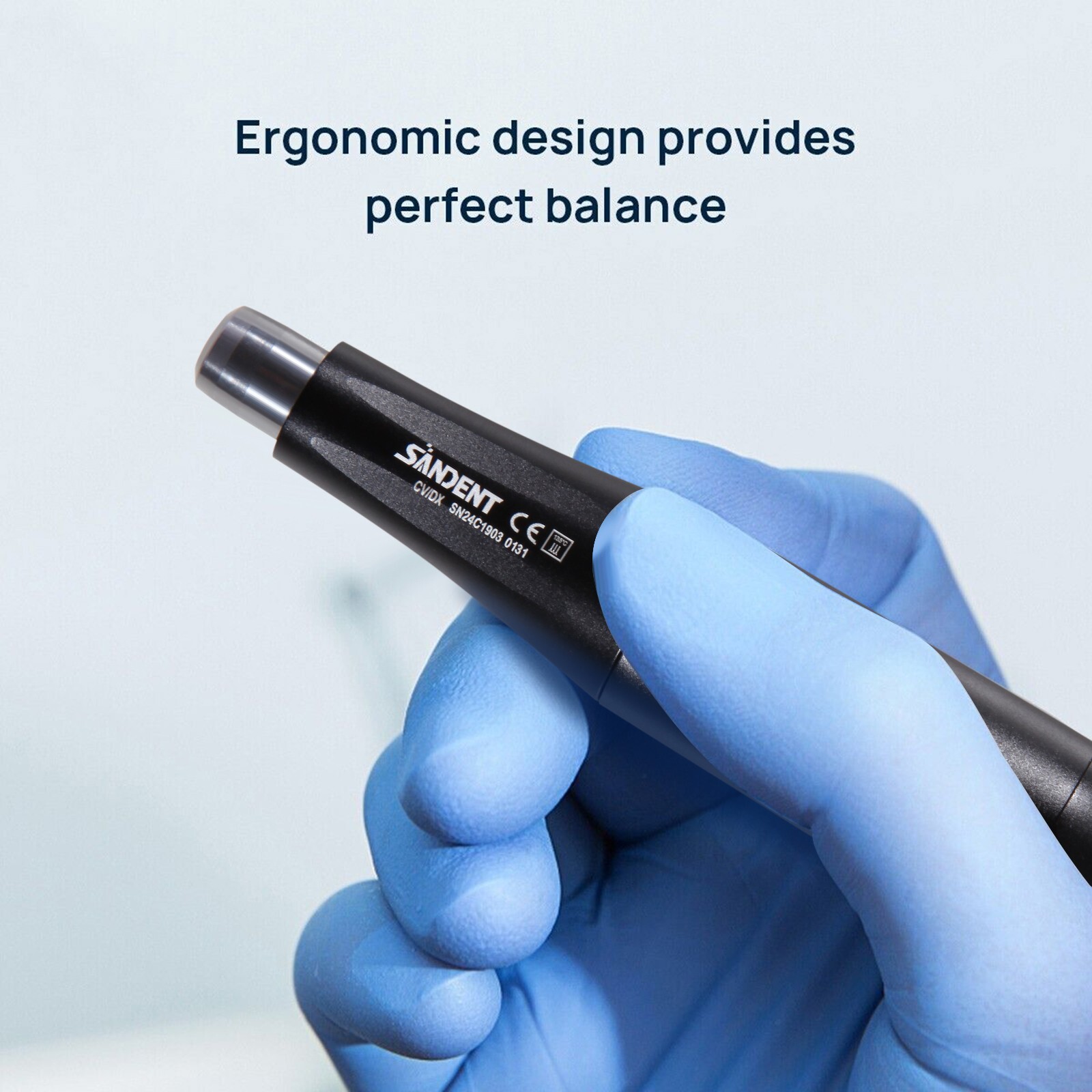 Dental 4:1 Hygiene Prophy Handpiece 360° Swivel Straight Cone Air Motor 4Holes