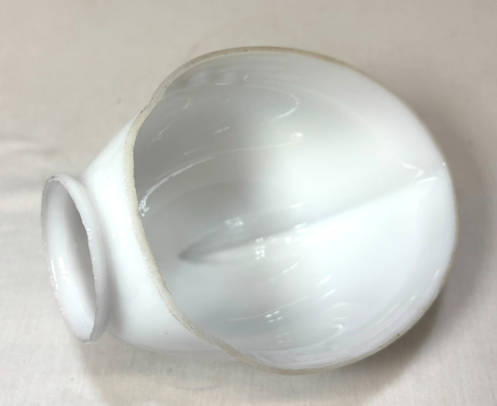 Vtg Wall Sconce Stamped Steel Metal MCM Light Fixture Art Glass Shade USA #M1