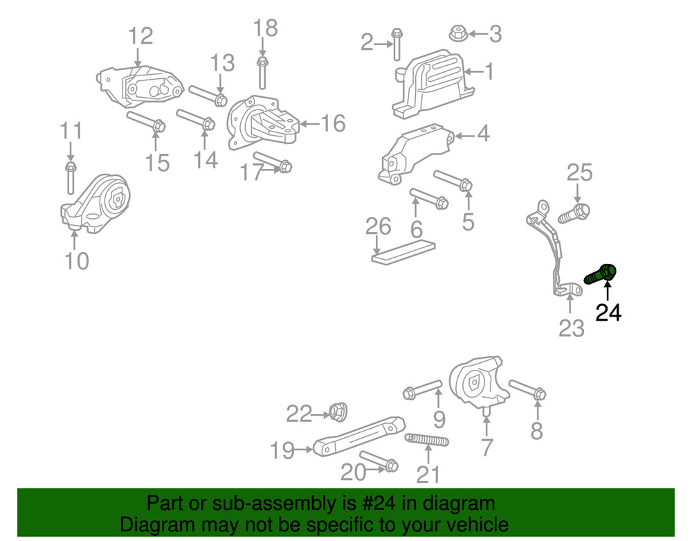 Genuine GM Cover Bolt 11611807