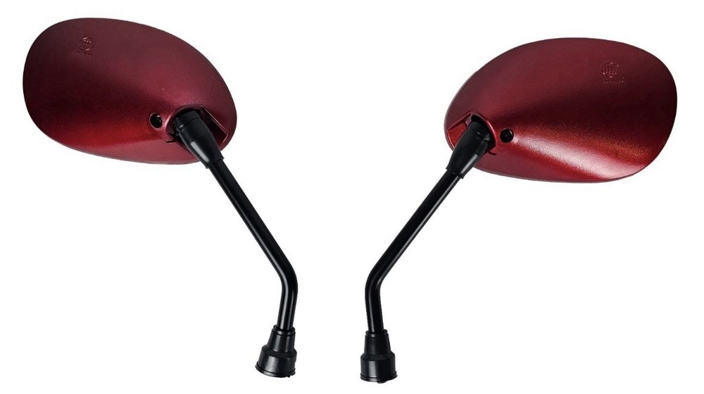 Red Rear View Mirror Pair For Most Pride Mobility Scooters