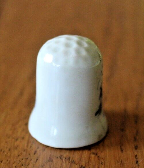 Windmill Collectors Thimble Ceramic Delft Style Farmhouse