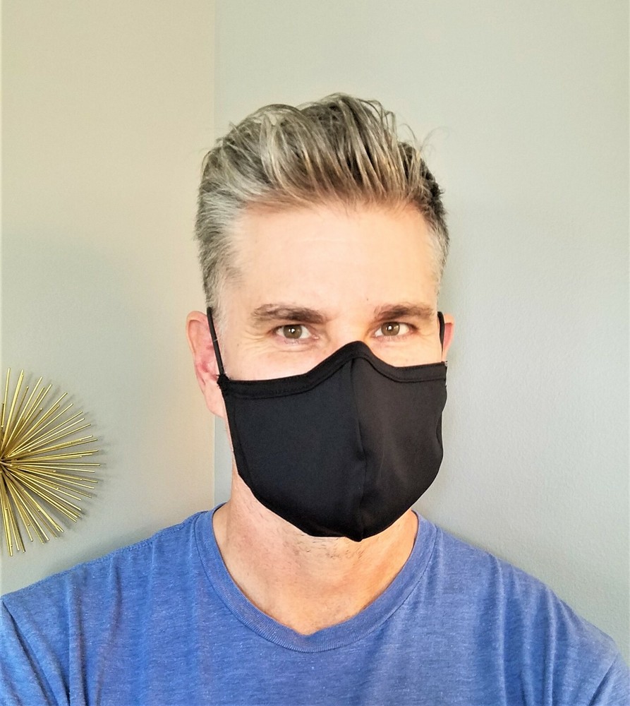 Comfortable BioSmart Fabric Face Mask with Adjustable Silicone Earpieces