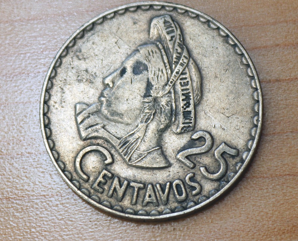1971 Guatemala 25 Centavos