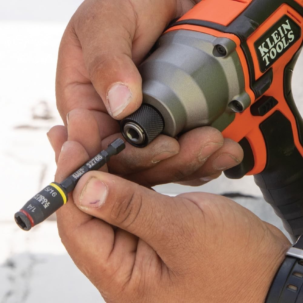 32768 Impact Driver Set, 3-in-1 SAE Impact Socket and Bit Holder, Flip Socket...