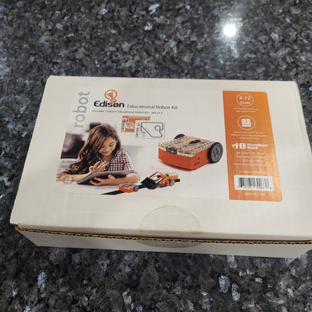 HamiltonBuhl Edison Educational Robot Kit STEM Robotics and Coding Kit 2-Pack
