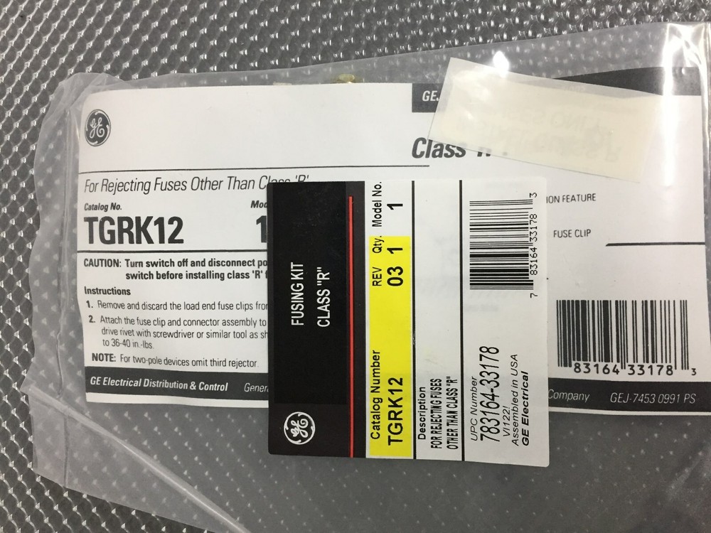 GE TGRK12 CLASS R FUSING KIT