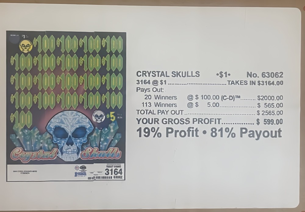 New Pull Tickets - Chip Tickets - Crystal Skulls