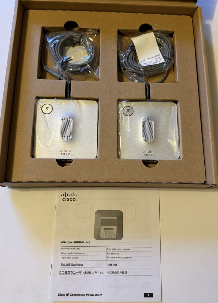 Cisco 8832 Wireless Mic CP-8832-MIC-Wired Microphone Kit