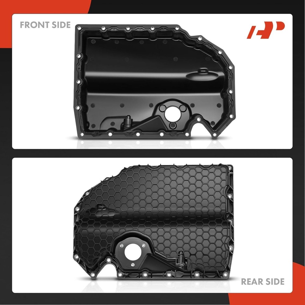 A-Premium Lower Engine Oil Pan Sump with Drain Plug Compatible Audi A3...
