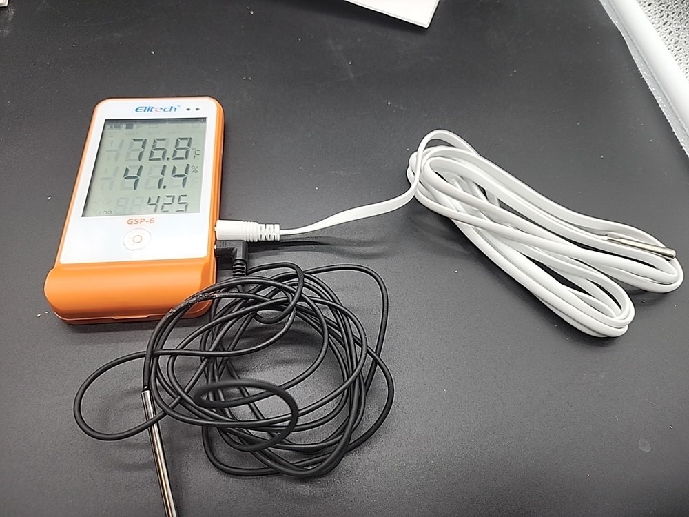 Elitech GSP-6 Temperature Humidity Data Logger - Tested