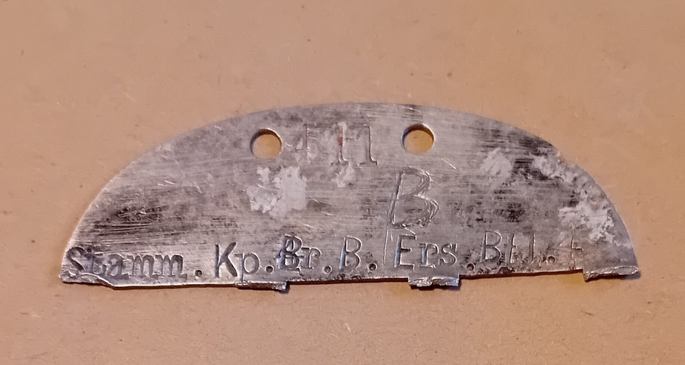 Original Ww2 German Half Dogtag Identification Discs KIA x5