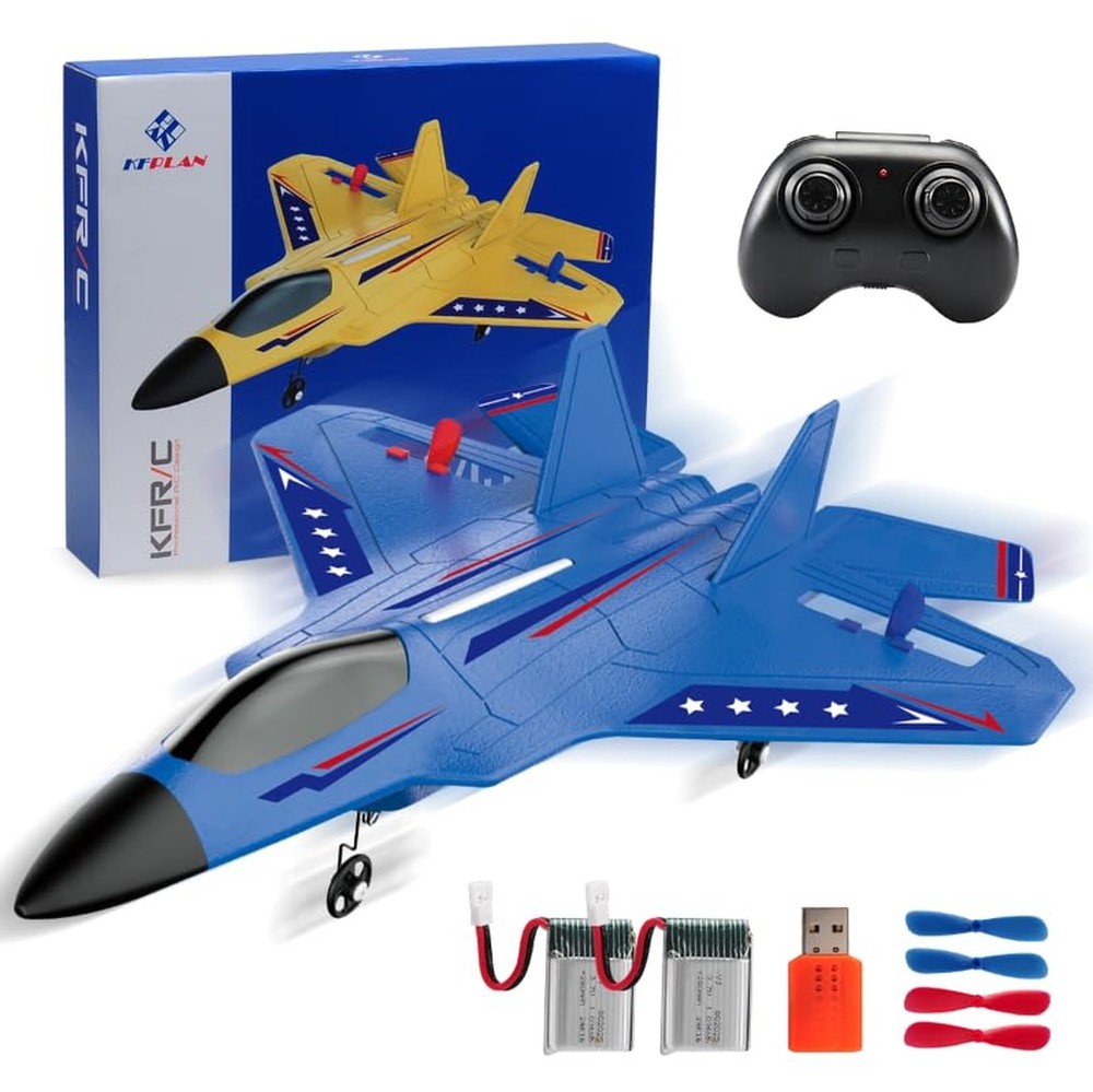 F22 RC Airplane Easy to Fly - 2.4GHz Remote Control Fighter Jet with Gyro Sta...