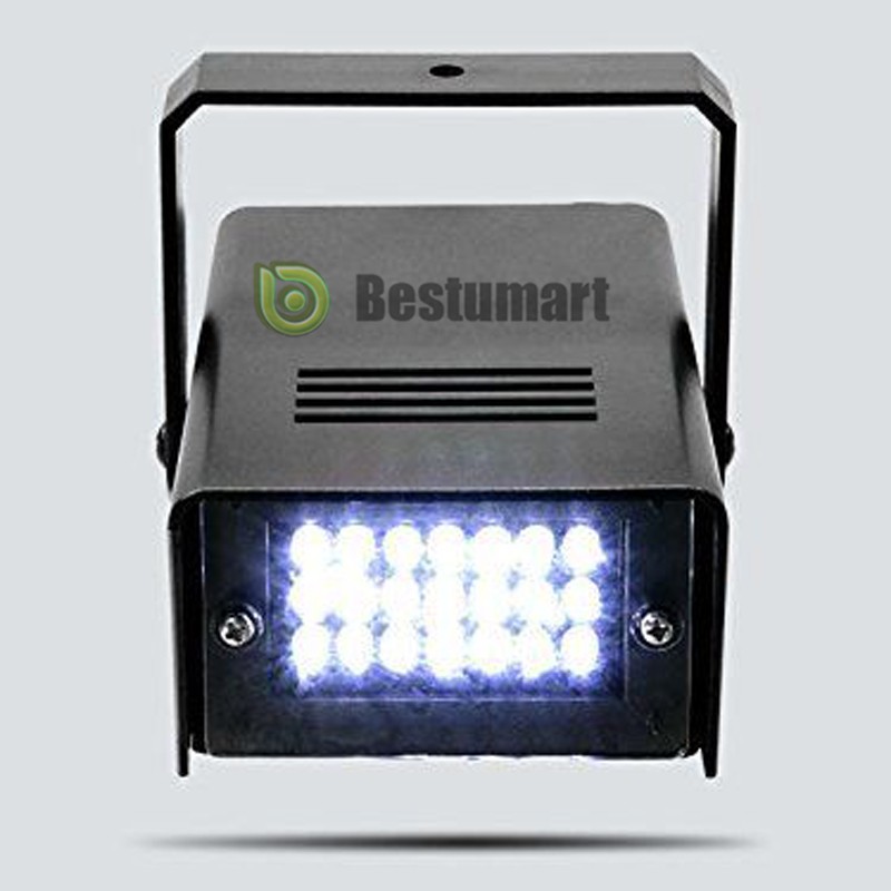 Mini LED Strobe Light 24 Super Bright LED With Variable Speed Control Dance Lamp