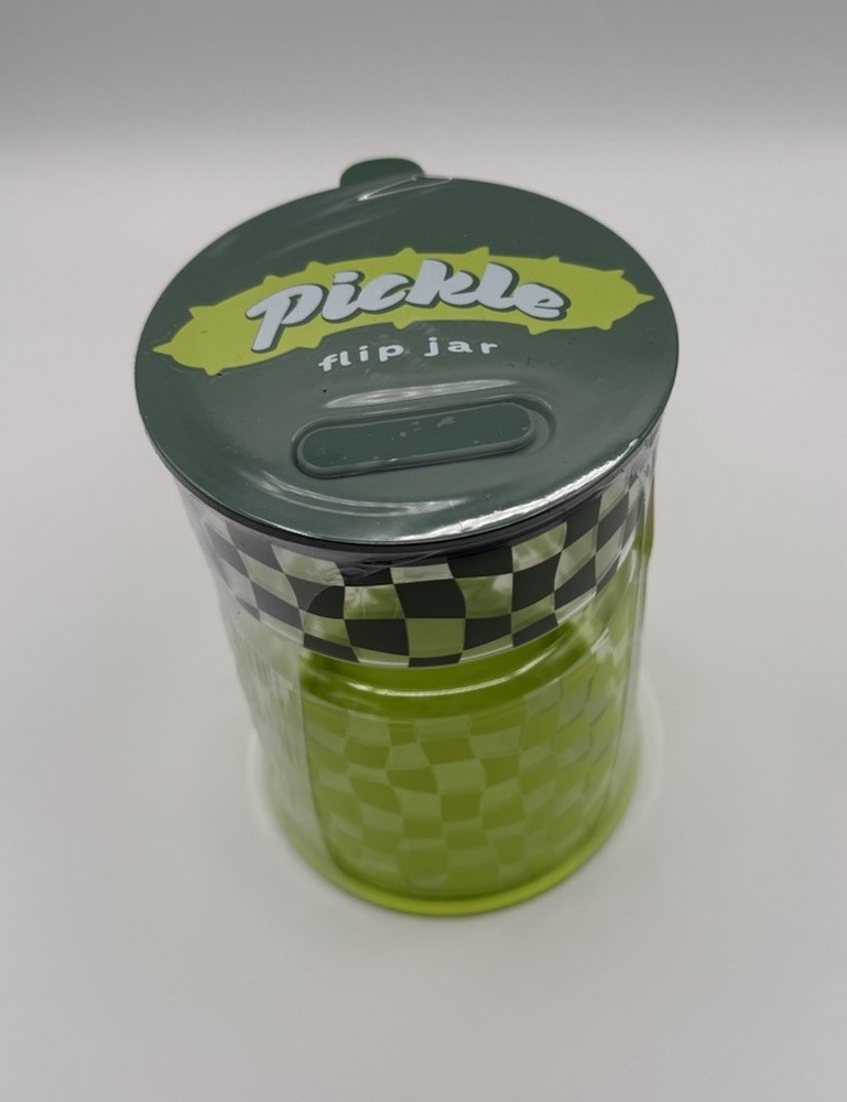 Target Bullseye Playground Pickle FLIP Strain Jar Storage Container Plastic