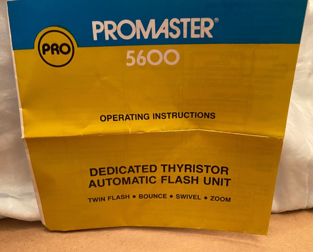PROMASTER 5600 Dedicated Thyristor Electronic Flash New in Box NIB