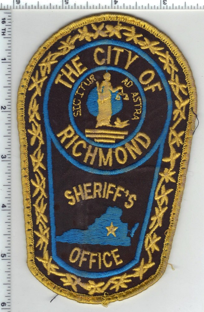 Richmond City Sheriff (Virginia) 2nd Issue Uniform Take-Off Shoulder Patch