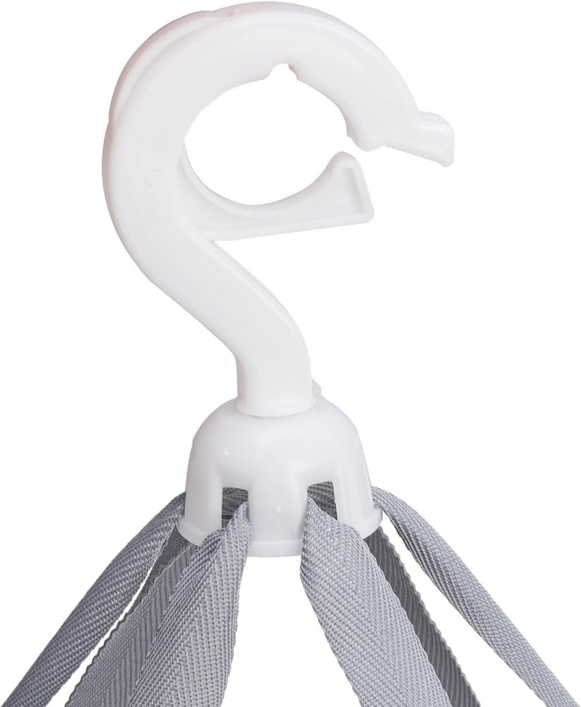 Coloch 4 Layer Herb Drying Rack with Zipper, Hanging Mesh Net White