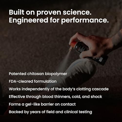 Hemostatic Wound Spray 2.5oz | Emergency Bleeding Control for First Responders E