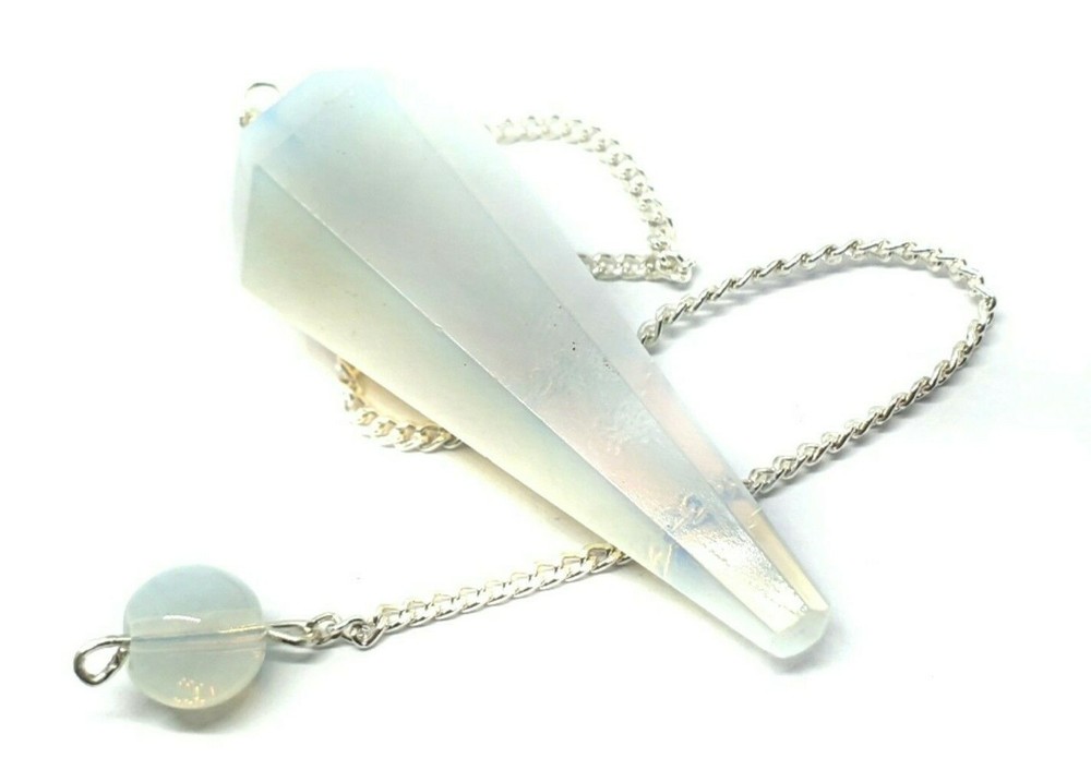 Opalite Pendulum Dowser Sea Opal Dowsing Divination Gemstone Crystal Argenon